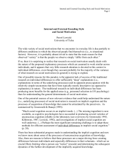 Internal and External Encoding Style