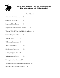 Saddle up, Partners! - Ministry-To