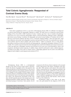 Total Colonic Aganglionosis: Reappraisal of Contrast Enema Study