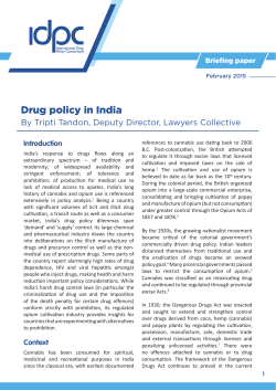 Drug policy in India