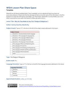 "Pledge of Allegiance"? - Canyons School District