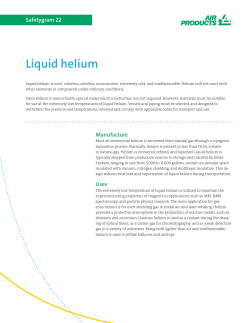 Liquid helium - Air Products and Chemicals, Inc.