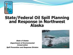State Nearshore Response Plan