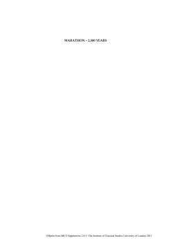 Marathon and the development of the exclusive hoplite phalanx