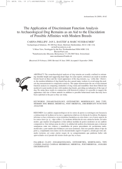 The Application of Discriminant Function Analysis to Archaeological