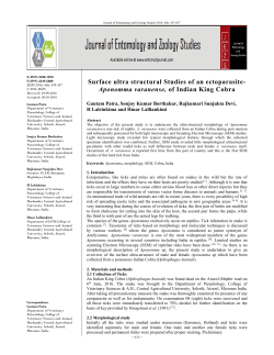 - Journal of Entomology and Zoology Studies
