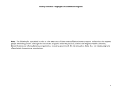 Poverty Reduction &ndash; Highlights - Publications Centre