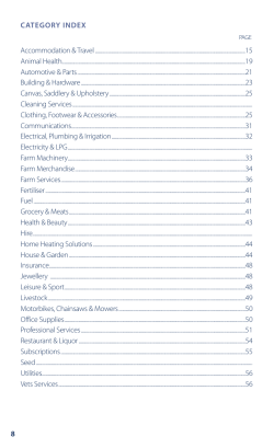 CateGory Index - Ashburton Trading Society