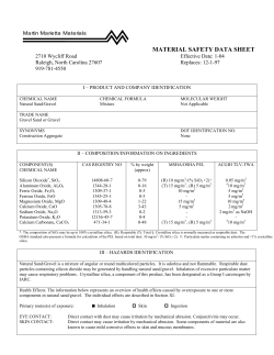 Martin Marrietta Sand Gravel