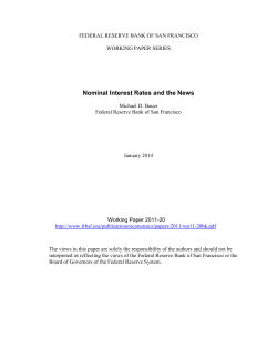Nominal Interest Rates and the News