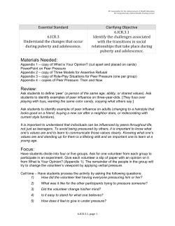 Materials Needed: Review: Focus