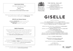 giselle - Royal Opera House