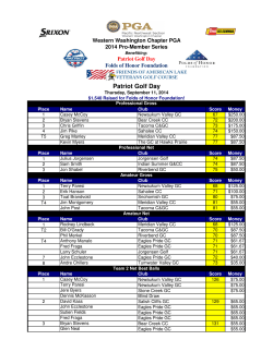 Patriot Golf Day - Western Washington PGA