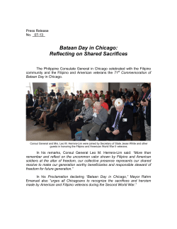 Bataan Day in Chicago: Reflecting on Shared Sacrifices