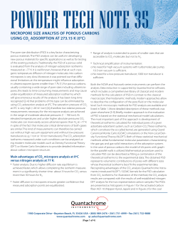 micropore size analysis of porous carbons using co adsorption at