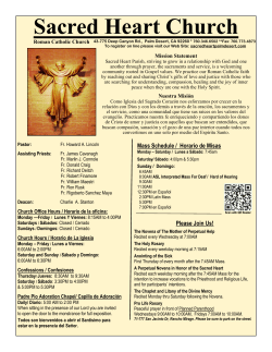 January 1 2017 - Sacred Heart Church and Catholic School