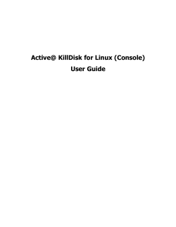 Active@ KillDisk User Guide