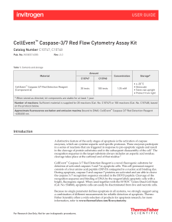 CellEvent&trade; Caspase-3/7 Red Flow Cytometry Assay Kit