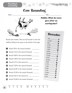 Cow Rounding