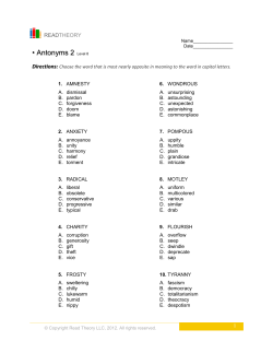 Antonyms 2 - English for Everyone