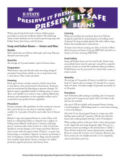 MF1179 Preserve it Fresh, Preserve it Safe Beans