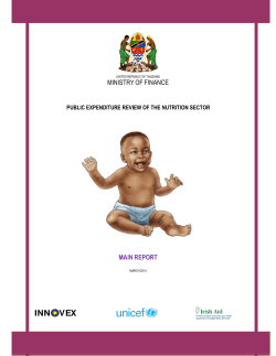 public expenditure review of the nutrition sector