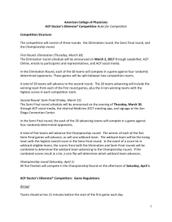 American College of Physicians ACP Doctor`s Dilemma