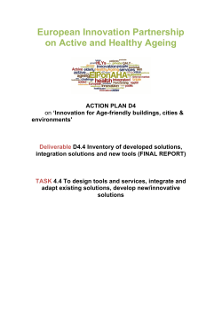 European Innovation Partnership on Active and Healthy Ageing