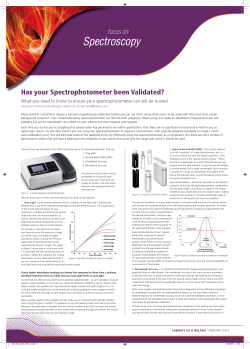 Spectroscopy - Hellma Analytics