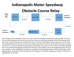 Indianapolis Motor Speedway Obstacle Course Relay