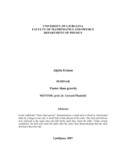 UNIVERSITY OF LJUBLJANA