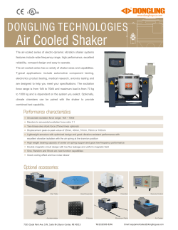 Air Cooled Shaker