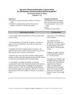 Converting Steps to Miles