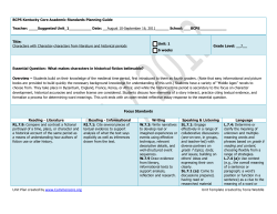 Unit Plan created by www.Commoncore.org Unit Template created