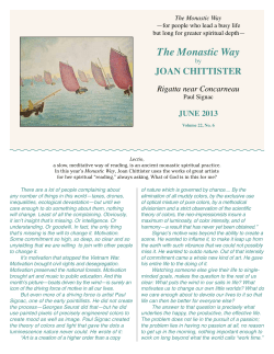The Monastic Way - Joan Chittister Monastic Way