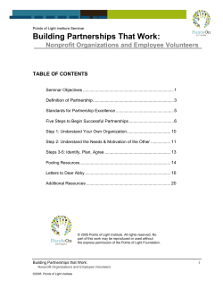 Building Partnerships That Work