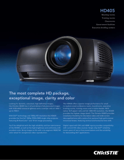 The most complete HD package, exceptional image, clarity and color
