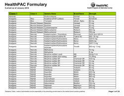 HealthPAC Formulary