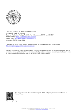 Text and Subtext in "Merlin and the Gleam"