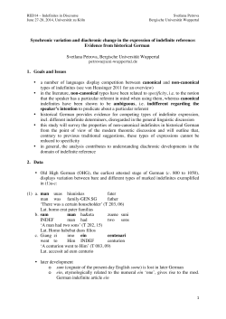 Synchronic variation and diachronic change in the expression