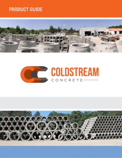 product guide - Coldstream Concrete