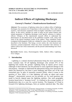 Indirect Effects of Lightning Discharges