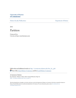 Partition - eCommons - University of Dayton