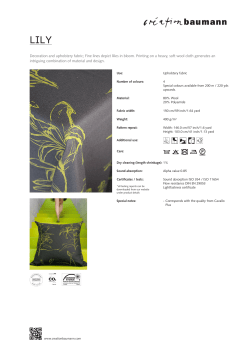 Article data sheet LILY