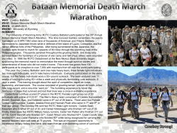 Bataan Memorial Death March Marathon WHEN