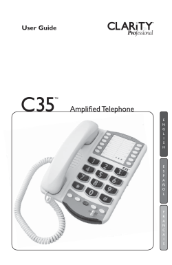 C35 User Guide - Clarity Products