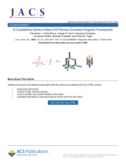 A Crystalline Imine-Linked 3-D Porous Covalent