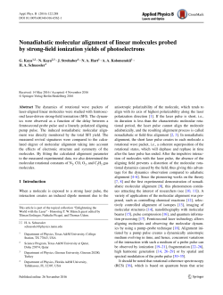 Nonadiabatic molecular alignment of linear molecules