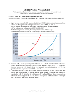 CH 222 Practice Problem Set #5