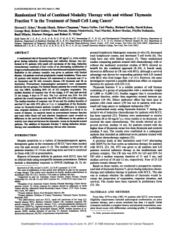 Randomized Trial of Combined Modality